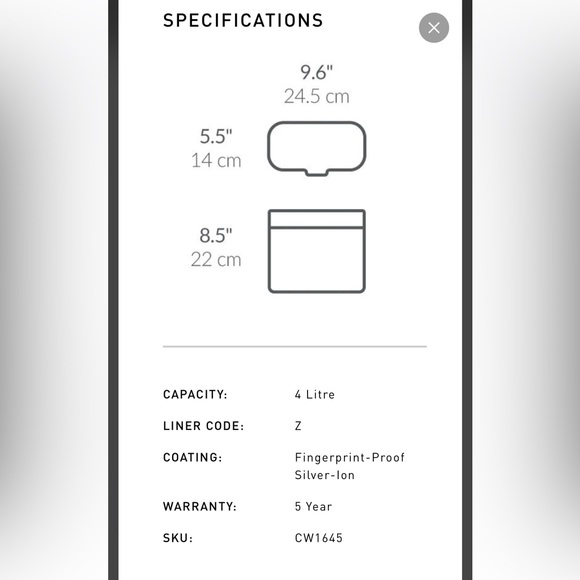 SimpleHuman Compost Caddy - Picture 6 of 6